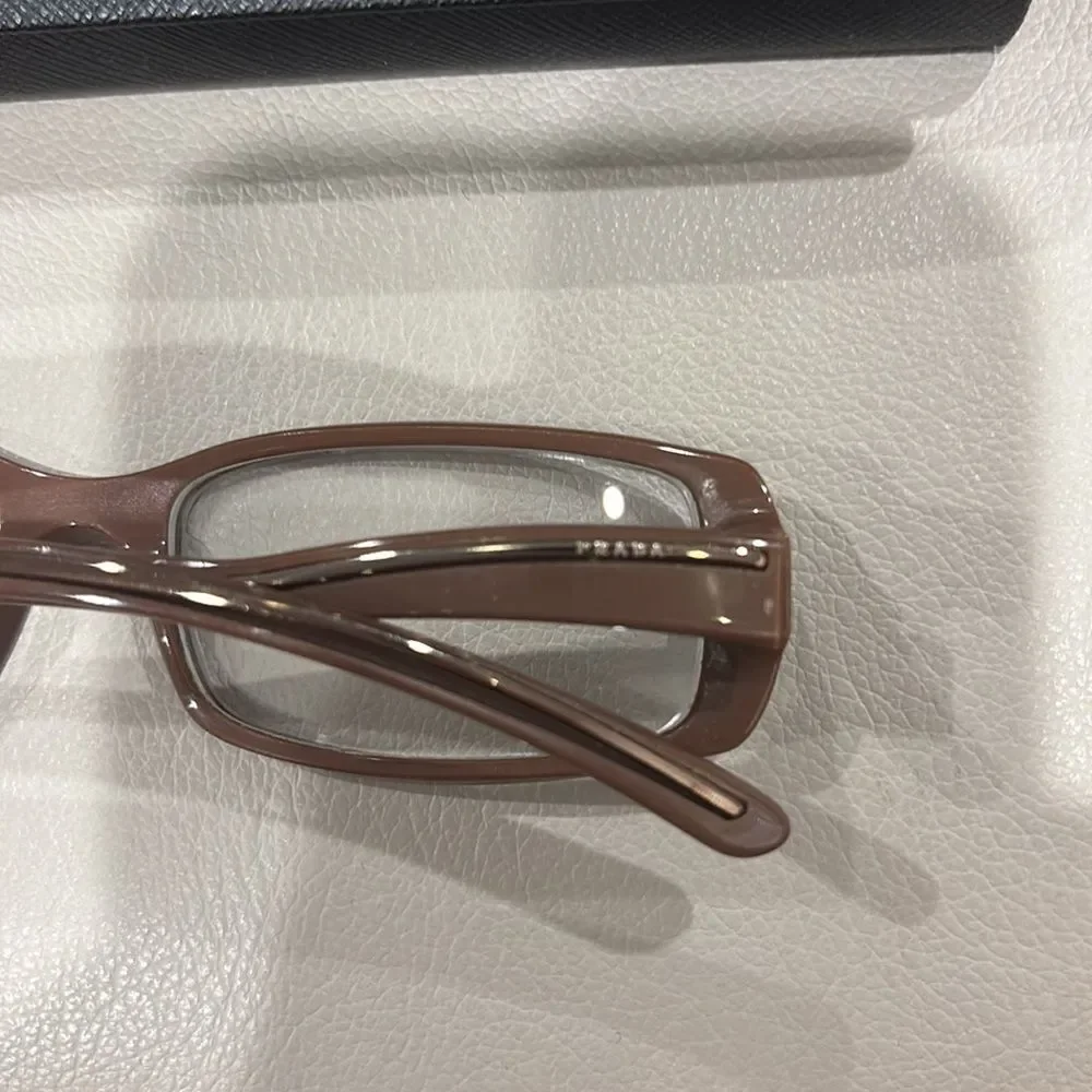 PRADA VPR06M Eyeglasses in color Hazelnut Mordore